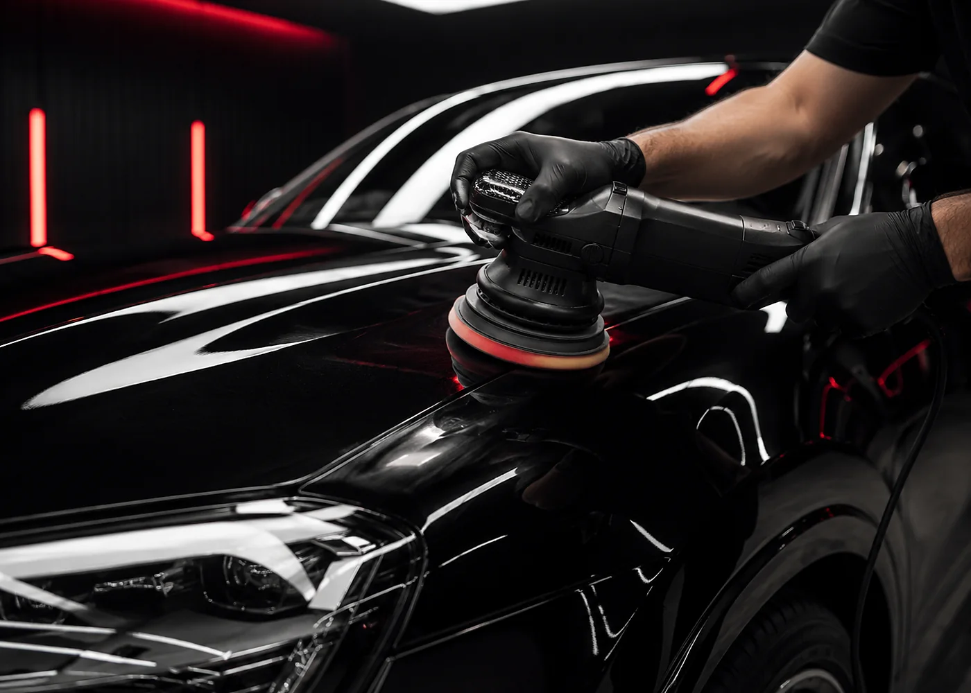 Maschinelle Lackpolitur und Detailing bei Fahrzeugaufbereitung Rethen